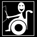disabled wheelchair bound man painting